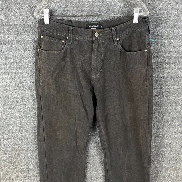 Betabrand Jeans Men's 30x30 Gray Straight Leg 100% Cotton Adults - Picture 2 of 12